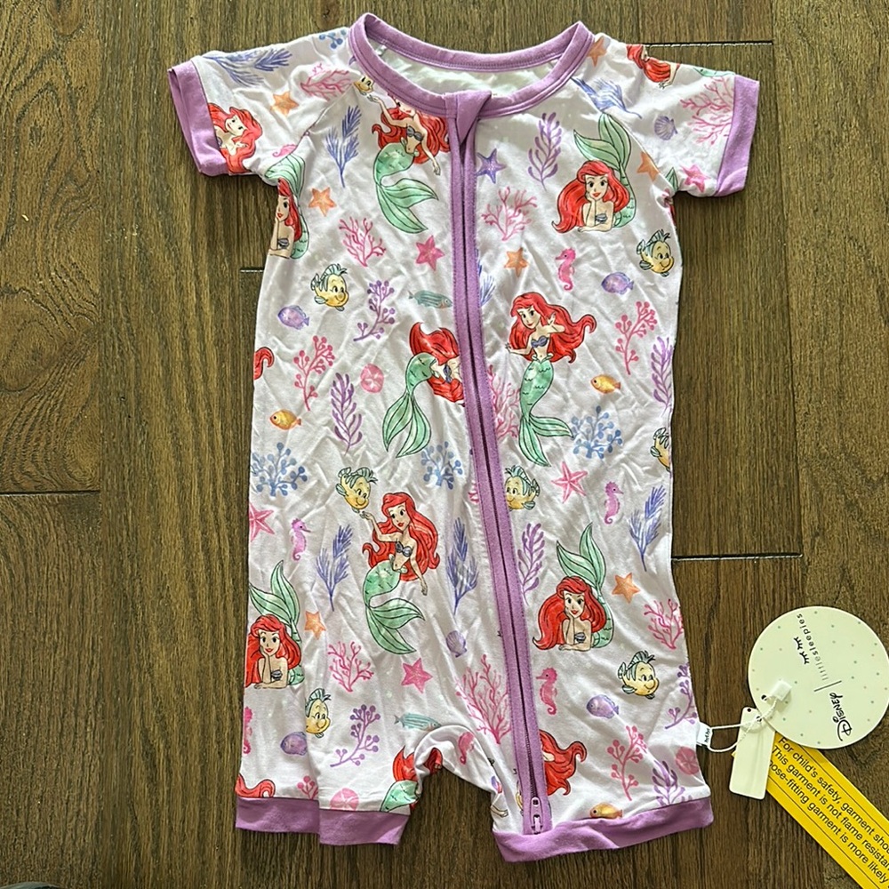 Little Mermaid Baby Romper